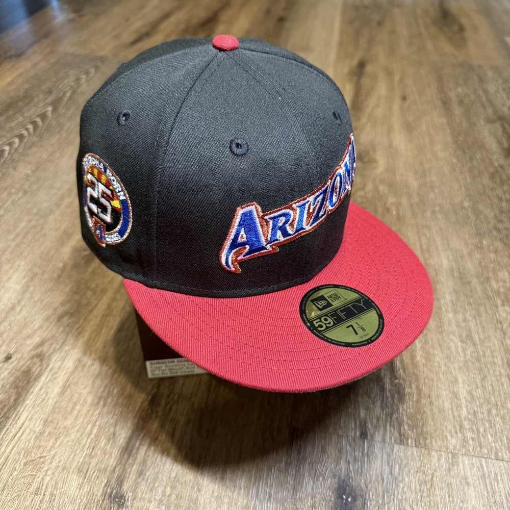 Hat Club Arizona Diamondbacks New Era Cap Black Red Copper‎ Blue 7 1/8 59Fifty